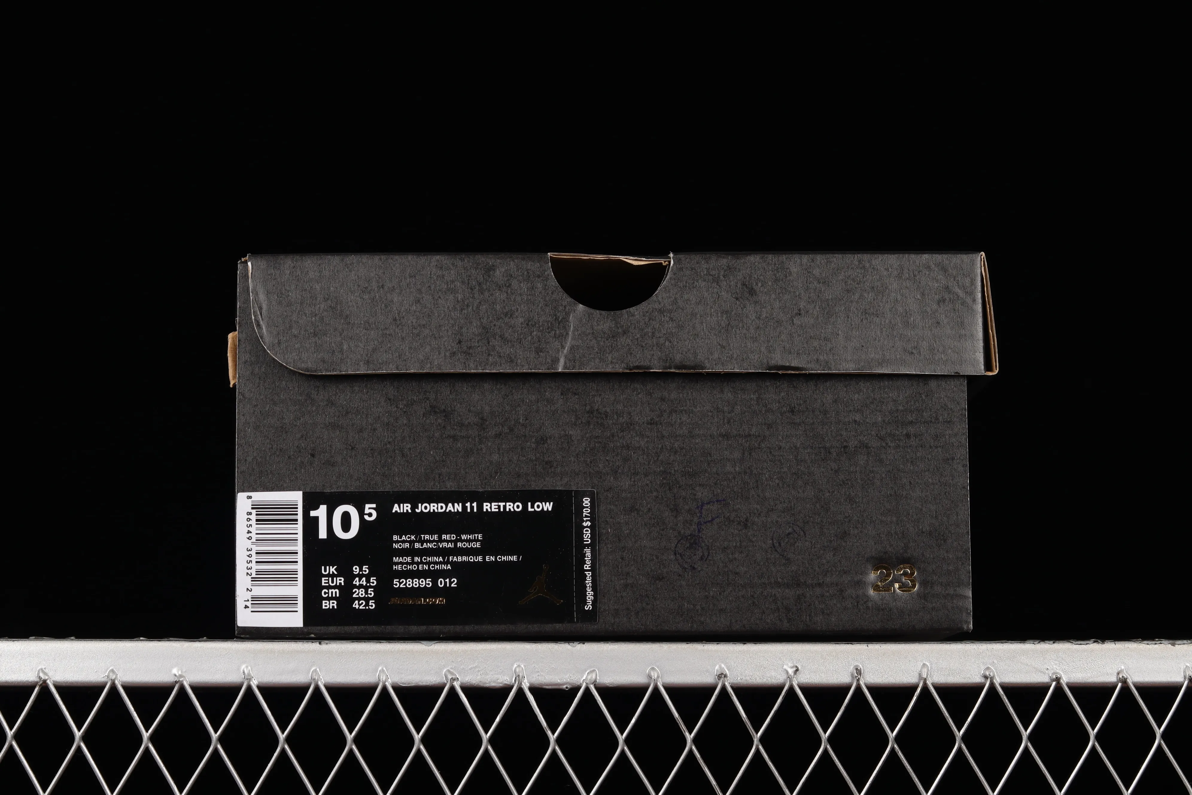 All categories Air Jordan Jordan series basketball shoes Air Jordan 11 F version Air Jordan 11 Low Bred AJ11 Joe 11 patent leather black and red genuine carbon low-top basketball shoes 528895-012